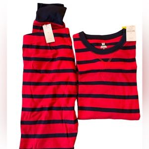 Kids Organic Cotton Stripe PJ Set Size 14